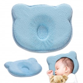 Poduszka ortopedyczna dla dzieci niemowląt miś niebieski Coolmed